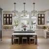 Farmhouse 3-Light Metal Cylinder Frame Pendant Lighting Fixture for Kitchen Island  |   Kitchen Lighting Kitchen Lighting Kitchen Lighting