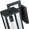 Forti 18.5″H 1-Light Black Outdoor Wall Sconce Lantern Light  |   Outdoor Wall Lighting Outdoor Wall Lighting Outdoor Wall Lighting